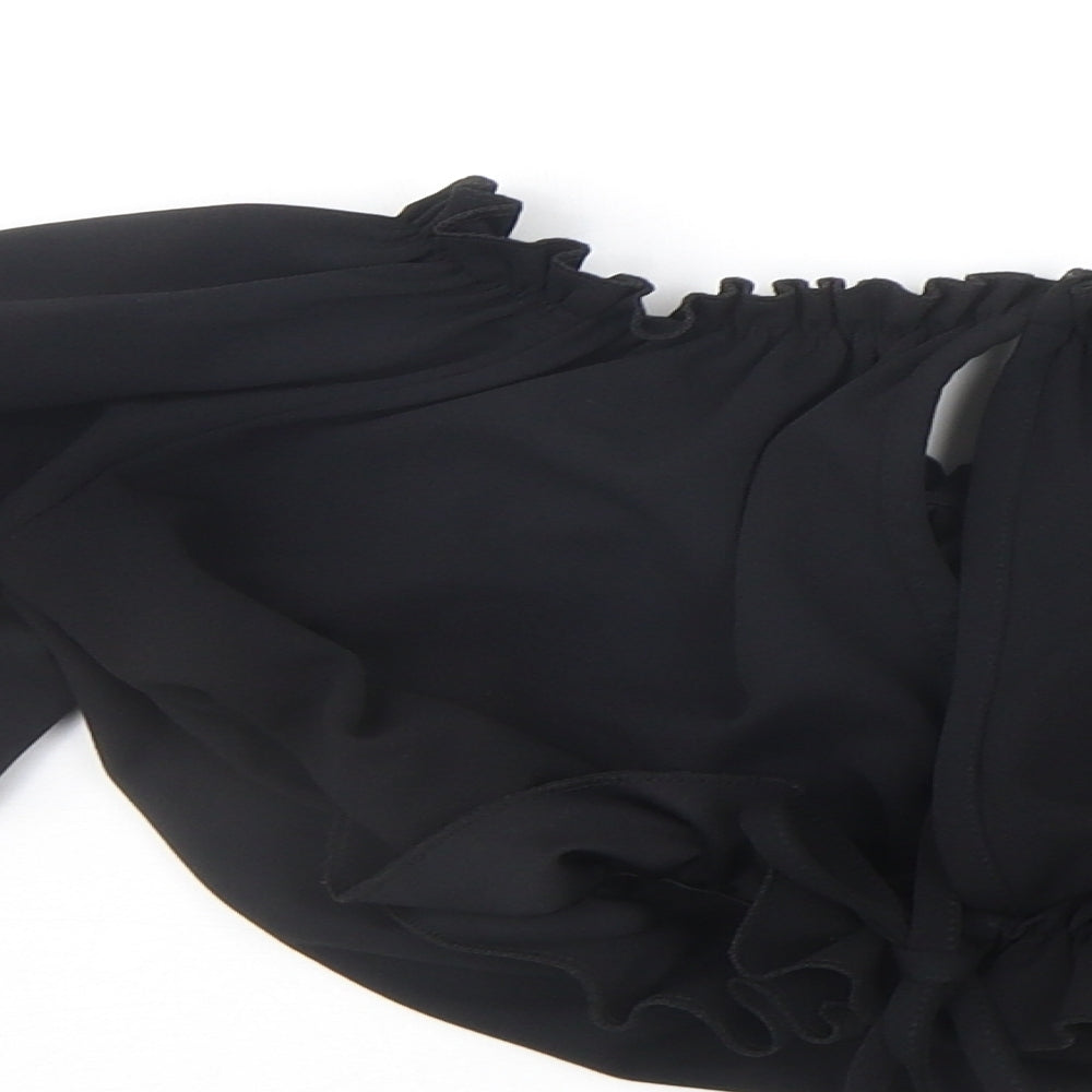 STYLELEISE Womens Black   Basic Blouse Size 10