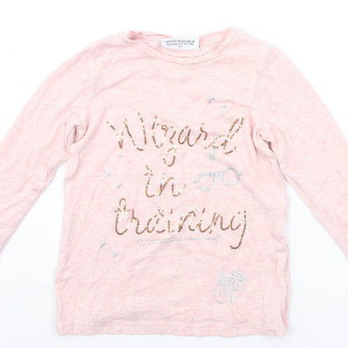 George Girls Pink   Pullover Jumper Size 5-6 Years  - SEQUIN