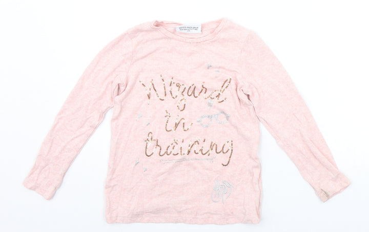 George Girls Pink   Pullover Jumper Size 5-6 Years  - SEQUIN