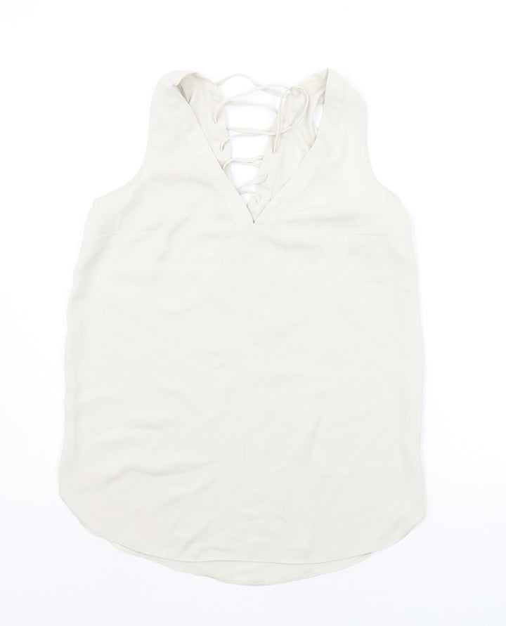 River Island Womens Beige   Basic Blouse Size 8