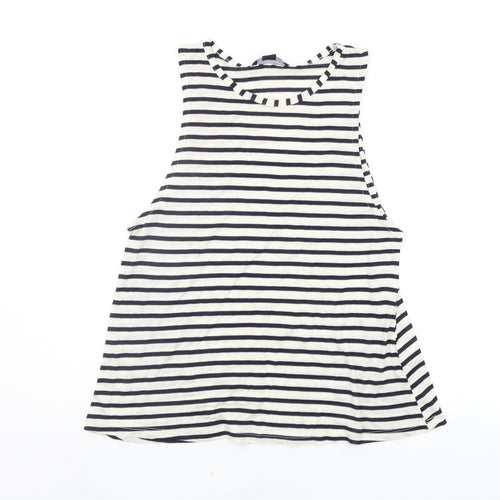 Atmosphere Womens Beige Striped  Basic Tank Size 8