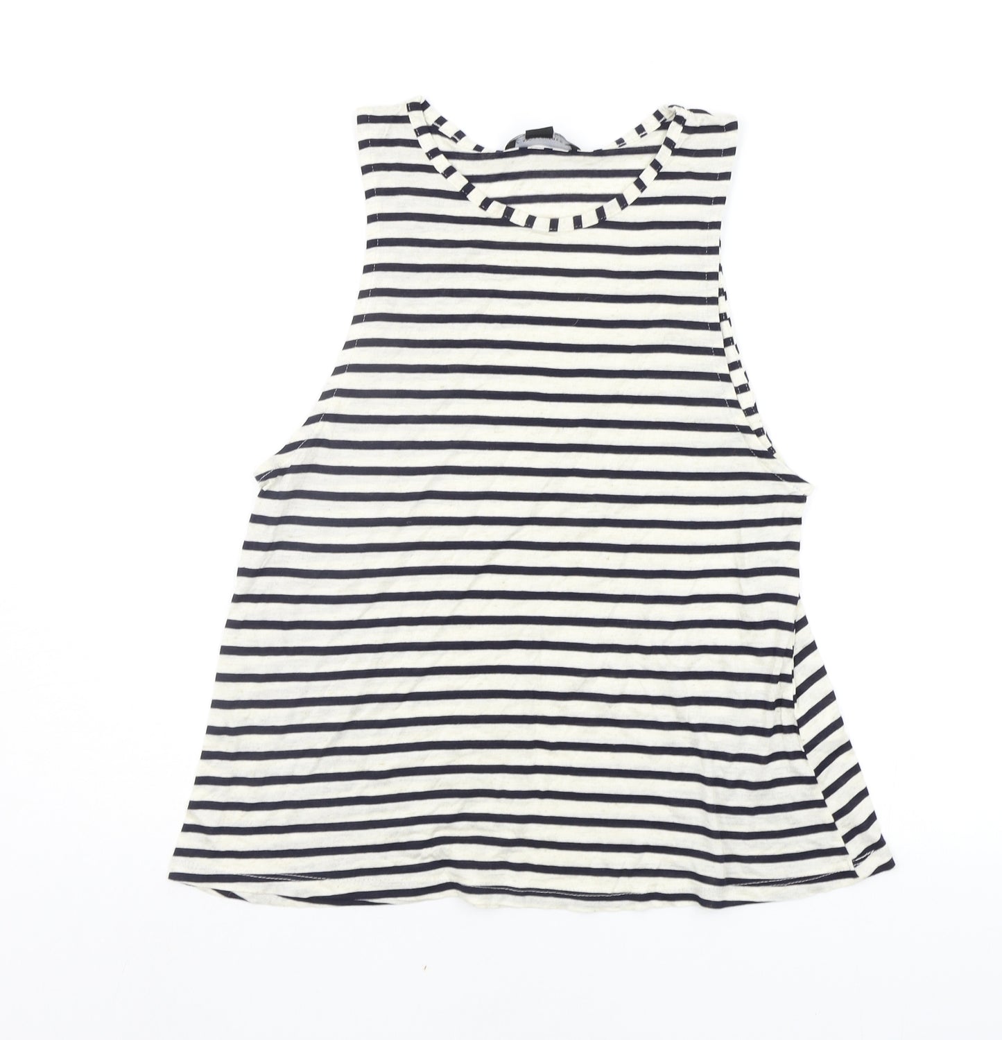 Atmosphere Womens Beige Striped  Basic Tank Size 8