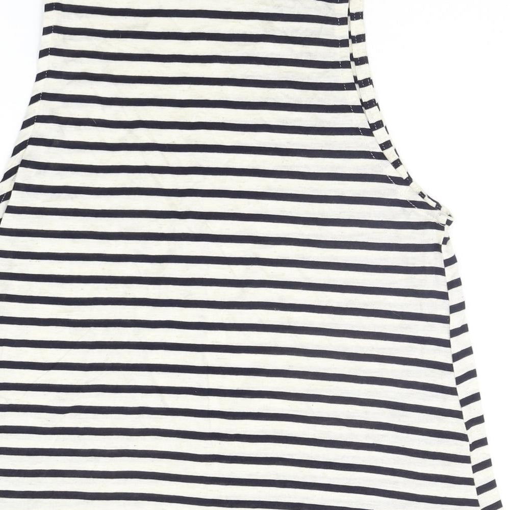Atmosphere Womens Beige Striped  Basic Tank Size 8