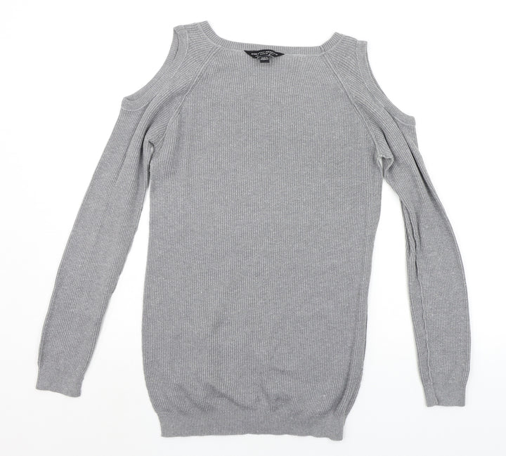 Dorothy Perkins Womens Grey Pullover Jumper Size 8