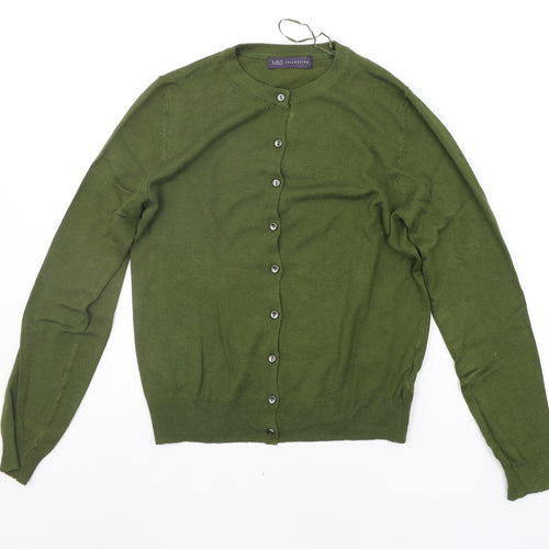 Marks and Spencer Womens Green   Cardigan Jumper Size 10