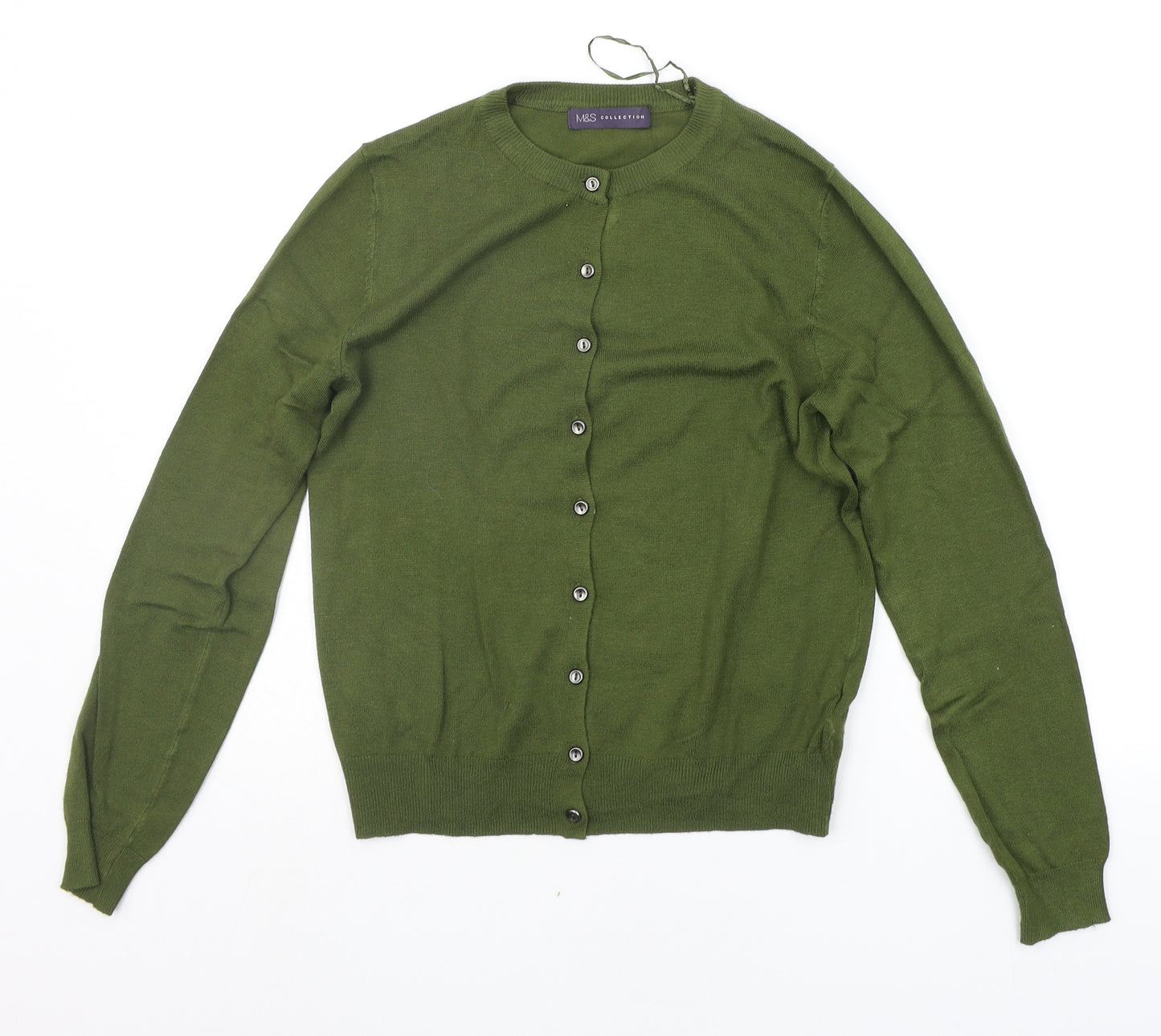 Marks and Spencer Womens Green   Cardigan Jumper Size 10