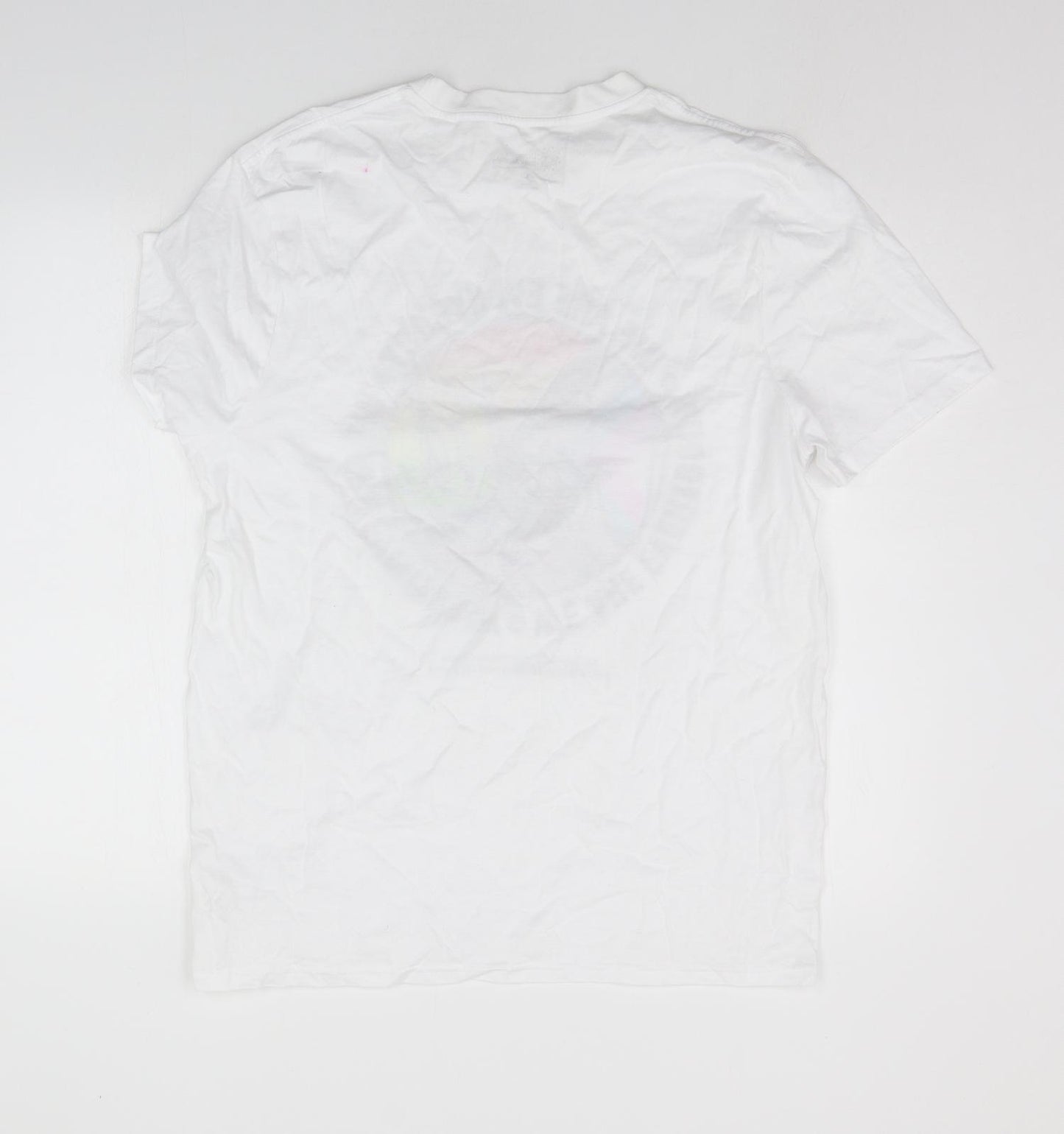 George Mens White    T-Shirt Size L
