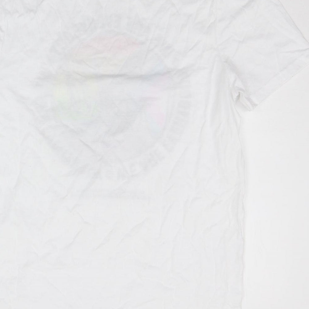 George Mens White    T-Shirt Size L