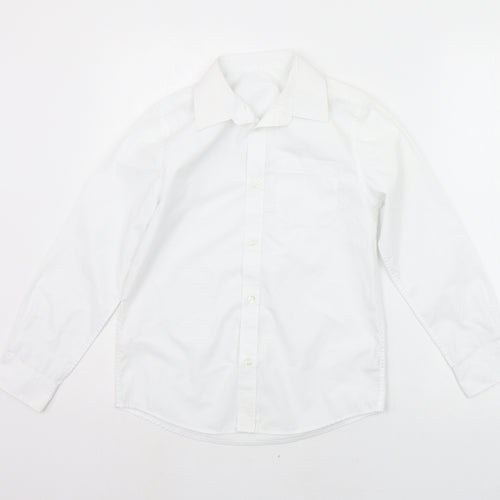 F&F Girls White   Basic Button-Up Size 9-10 Years