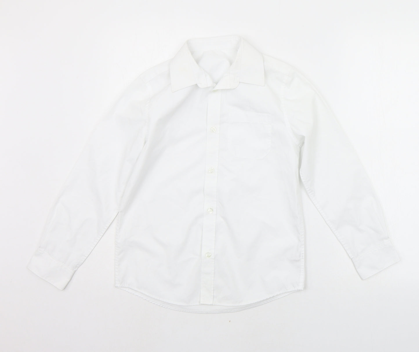 F&F Girls White   Basic Button-Up Size 9-10 Years