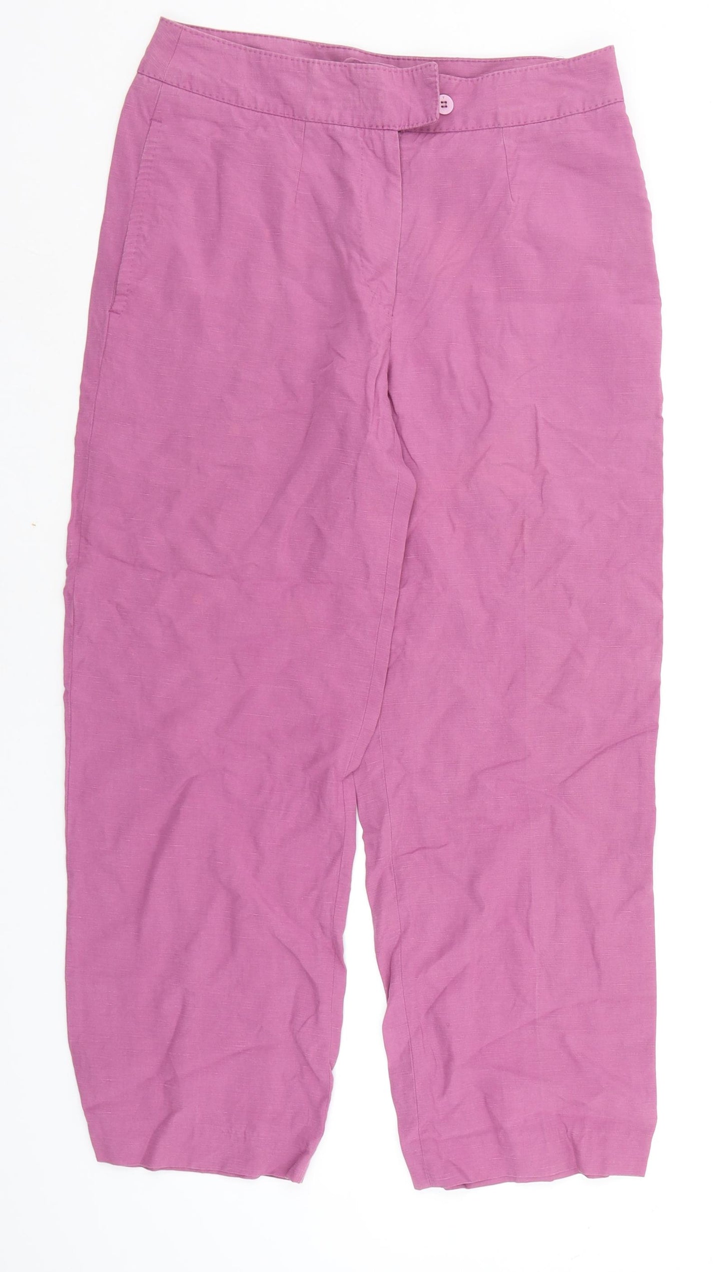 Per Una Womens Pink   Trousers  Size 12 L24 in