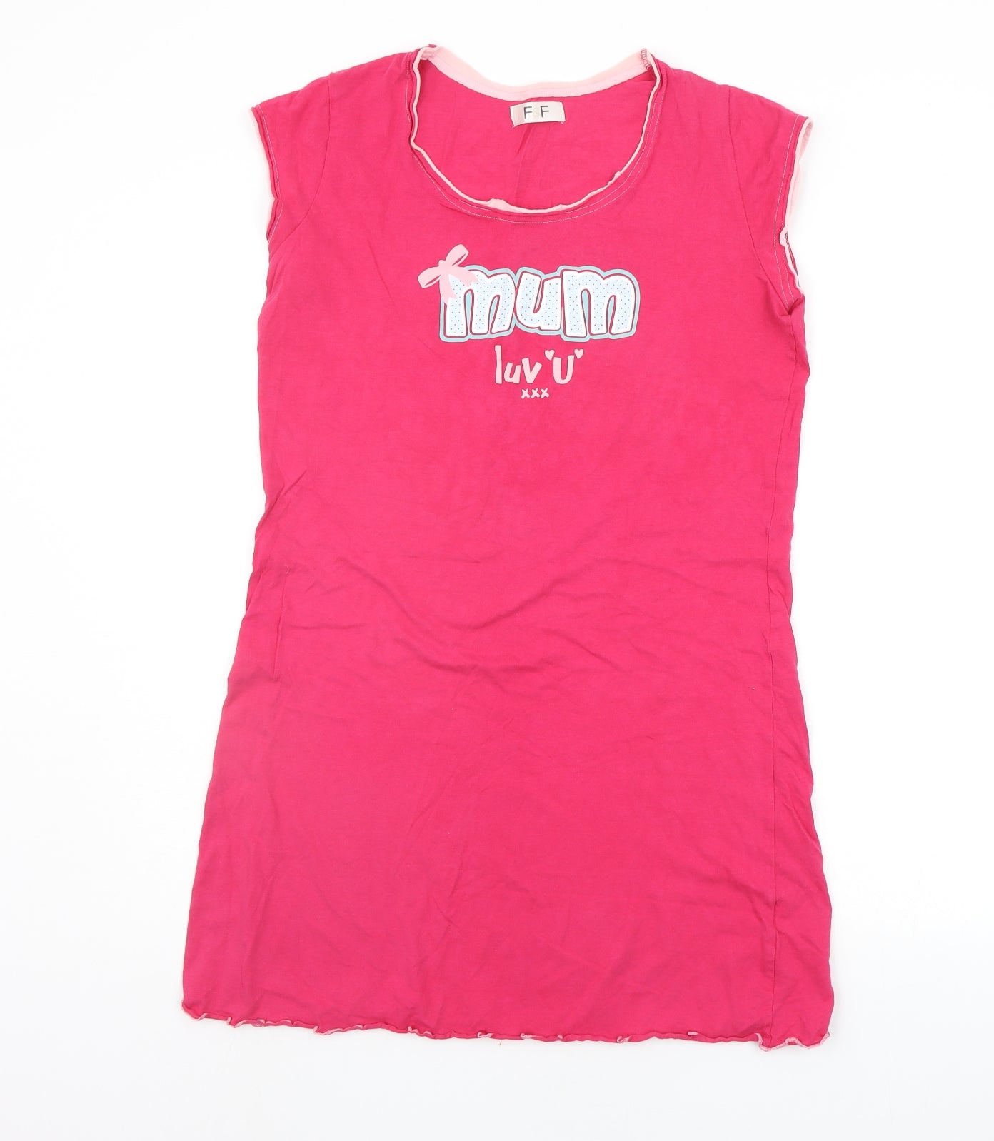 F&F Womens Pink Solid  Top Dress Size 12  - mum