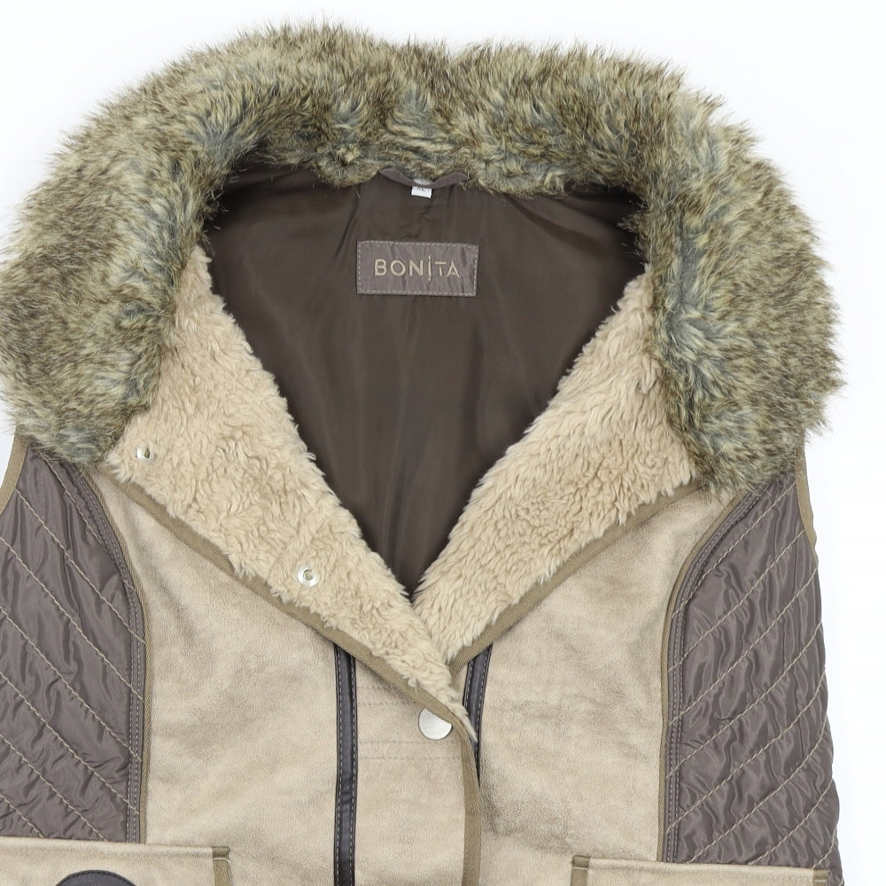 Bonita Womens Brown   Jacket Coat Size XL