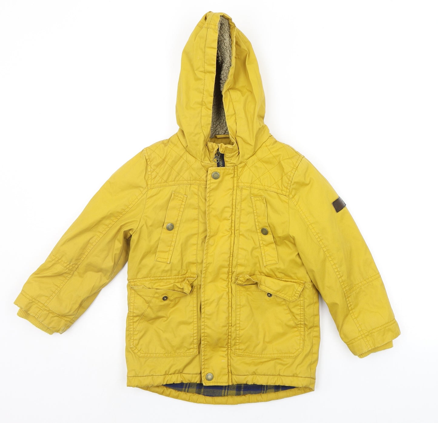 George Girls Yellow   Jacket Coat Size 5-6 Years