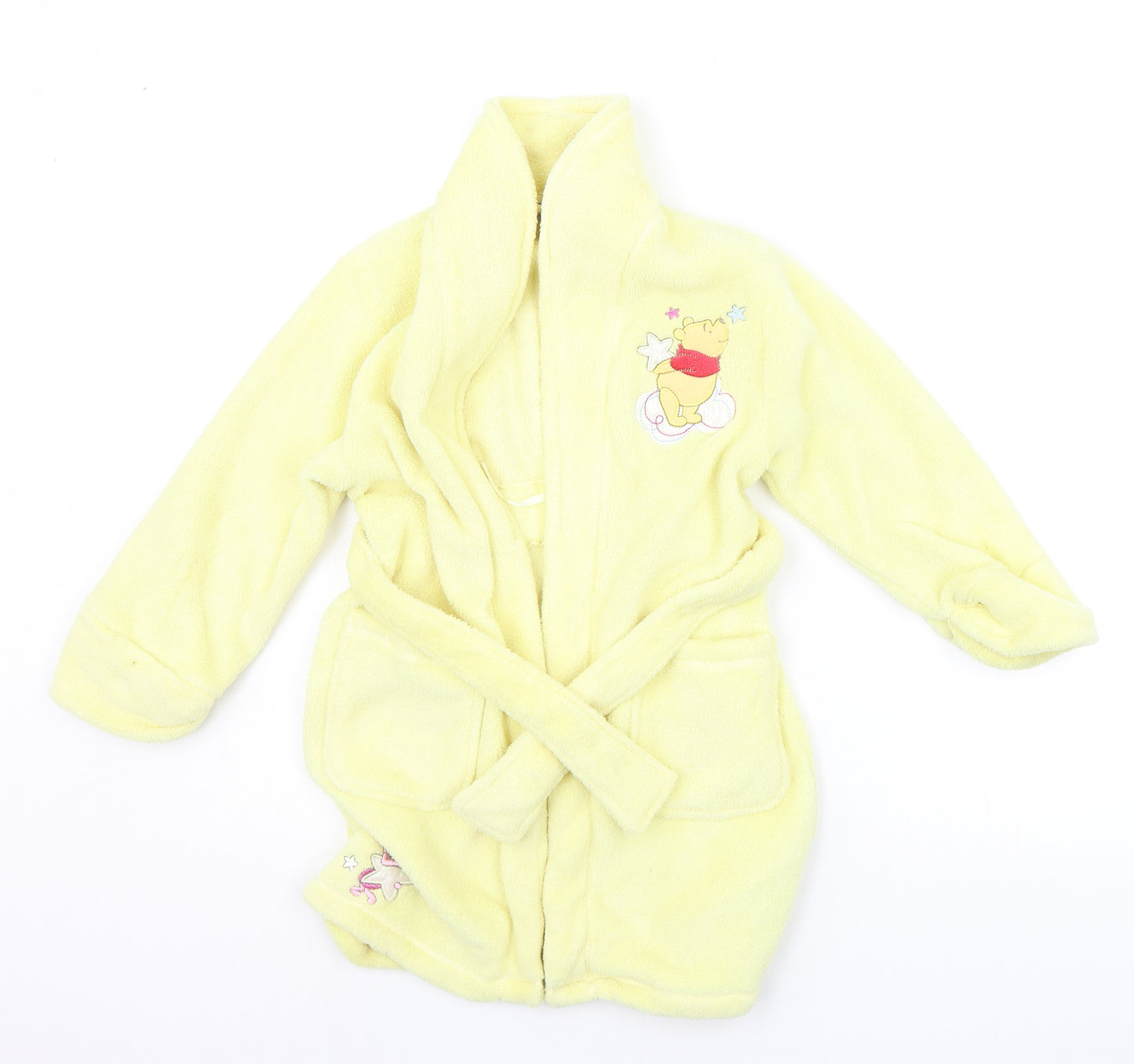 Disney Girls Yellow Solid  Top Gown Size 4-5 Years