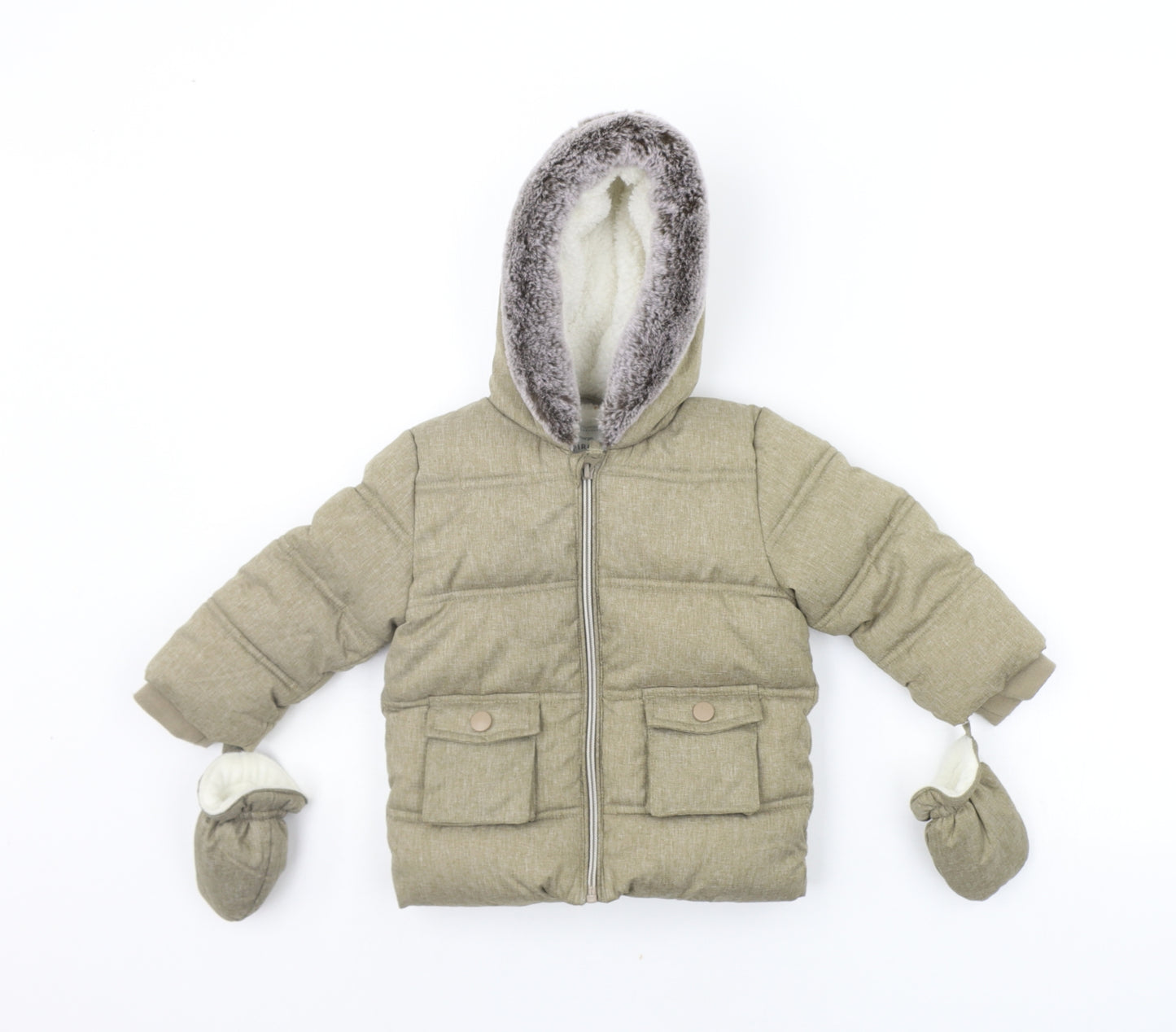 George Baby Brown   Jacket Coat Size 9-12 Months