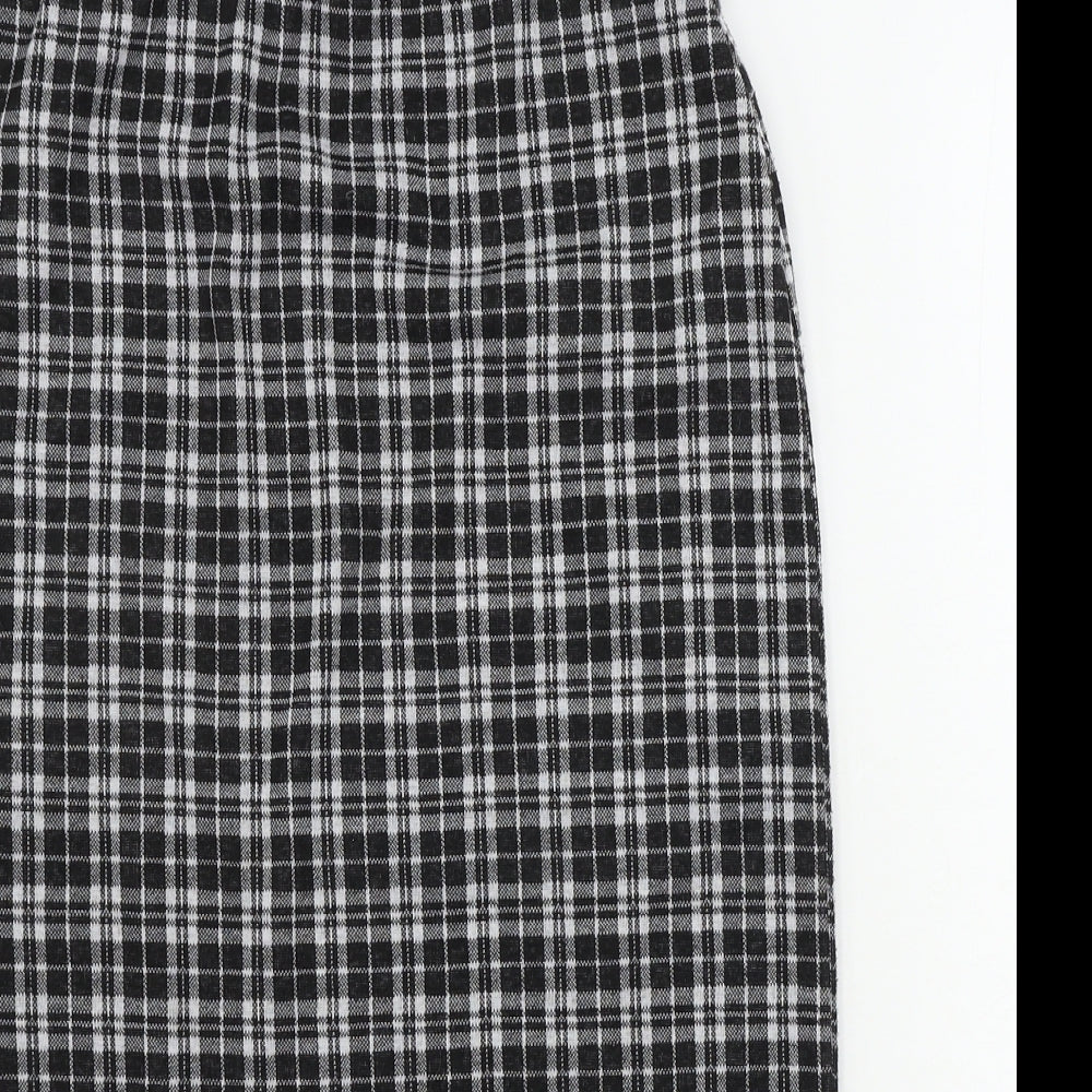 Peacocks  Womens Grey Check  Bandage Skirt Size 10