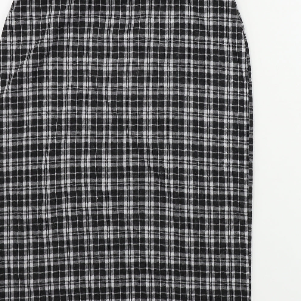 Peacocks  Womens Grey Check  Bandage Skirt Size 10