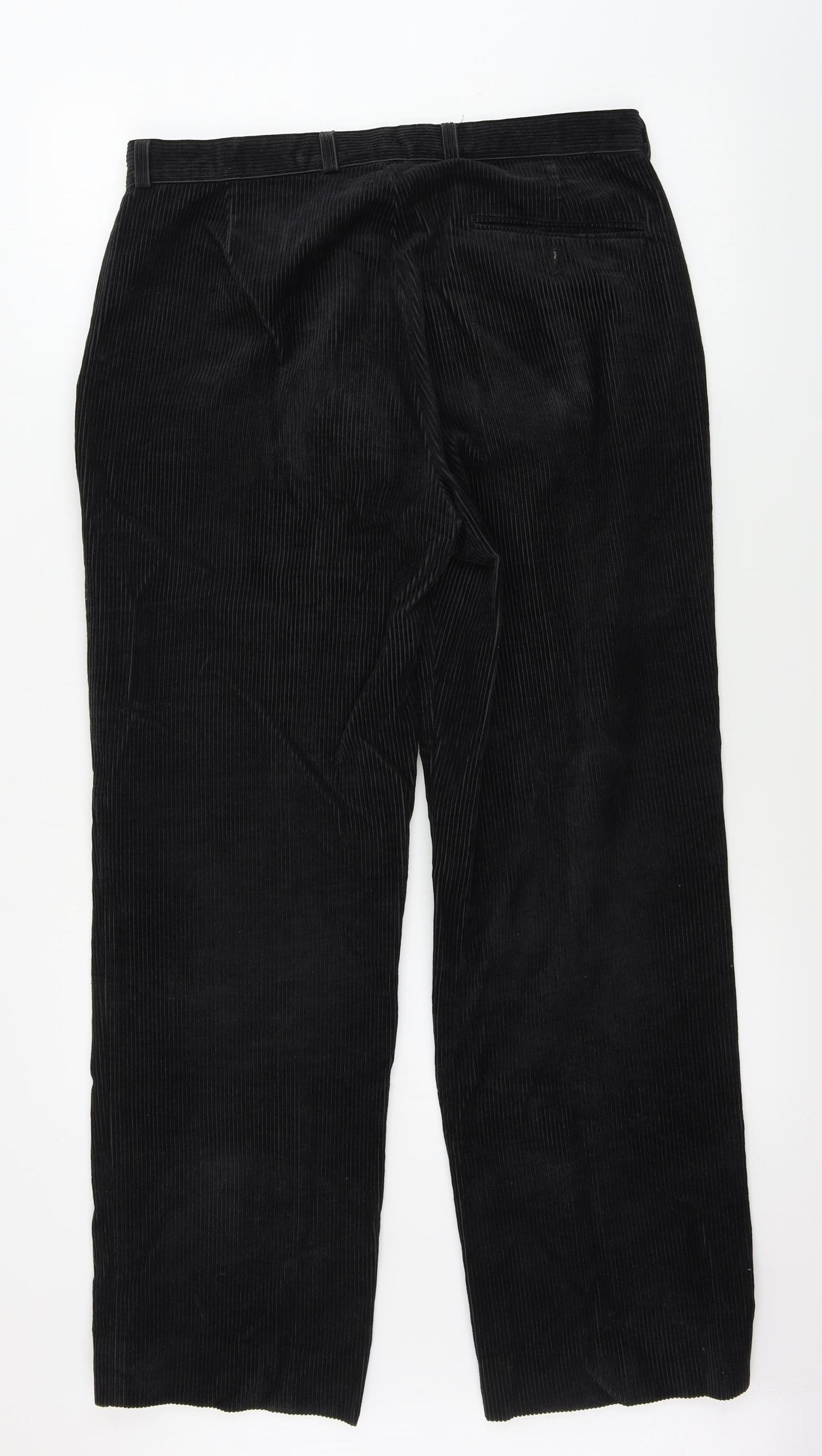 Debenhams  Mens Black  Corduroy Trousers  Size 32 in L28 in