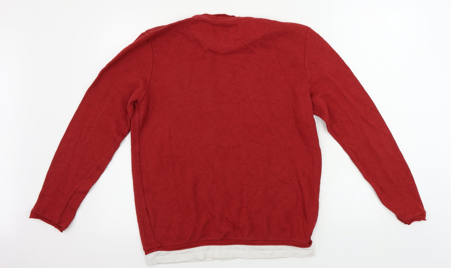 Zara  Mens Red   Pullover Jumper Size M