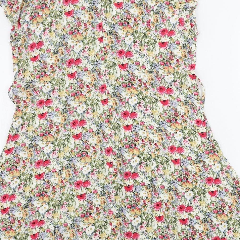 Dorothy Perkins  Womens Beige Floral  A-Line  Size 16