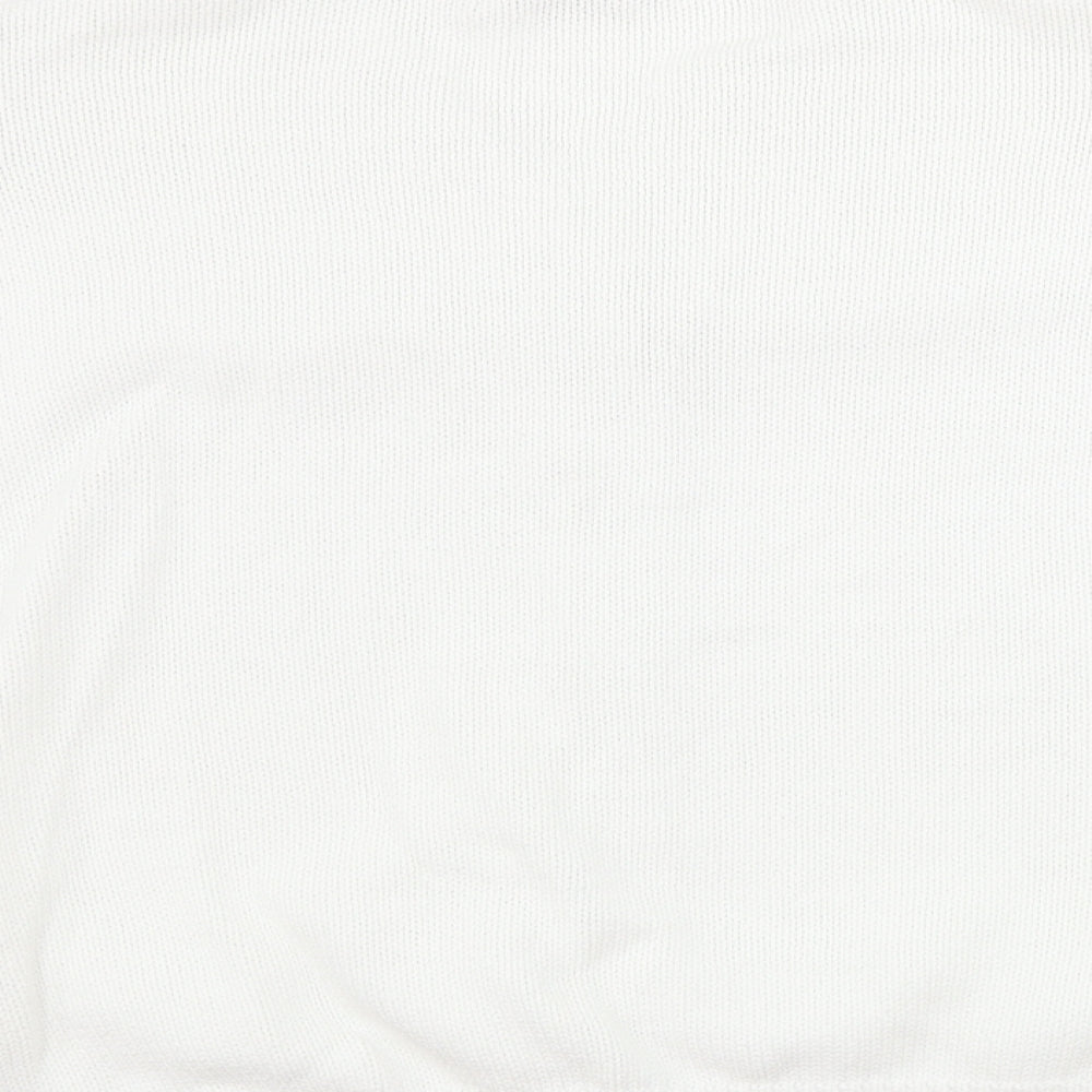 EWM Womens White   Cardigan Jumper Size L