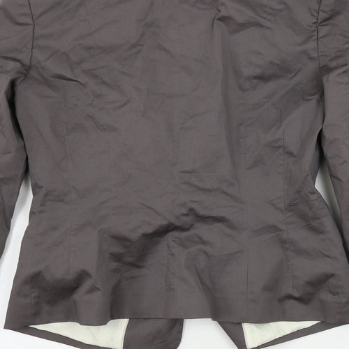 H&M  Womens Grey   Jacket Blazer Size 6