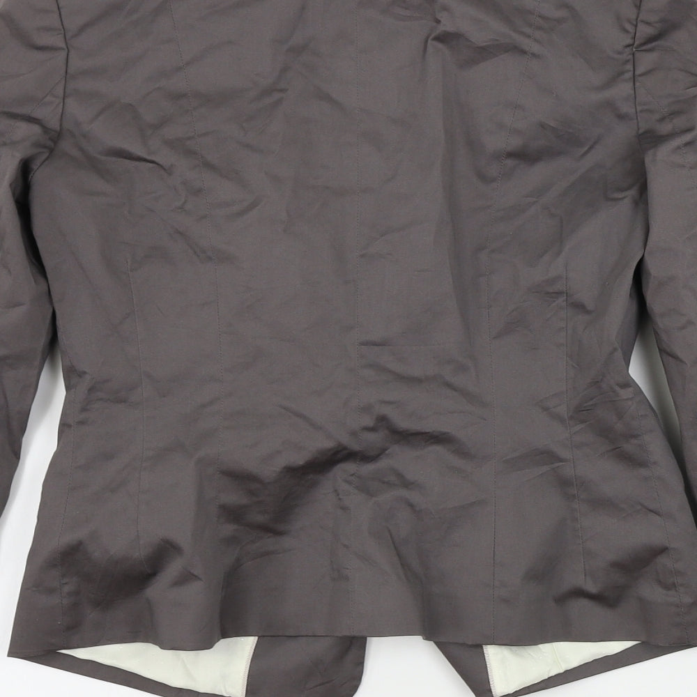 H&M  Womens Grey   Jacket Blazer Size 6