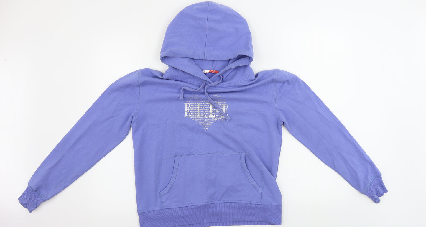 Elle Sport  Womens Purple   Pullover Hoodie Size M