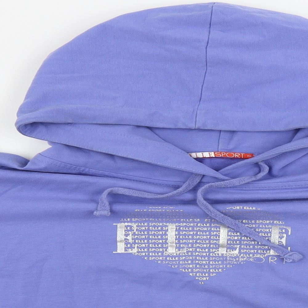 Elle Sport  Womens Purple   Pullover Hoodie Size M