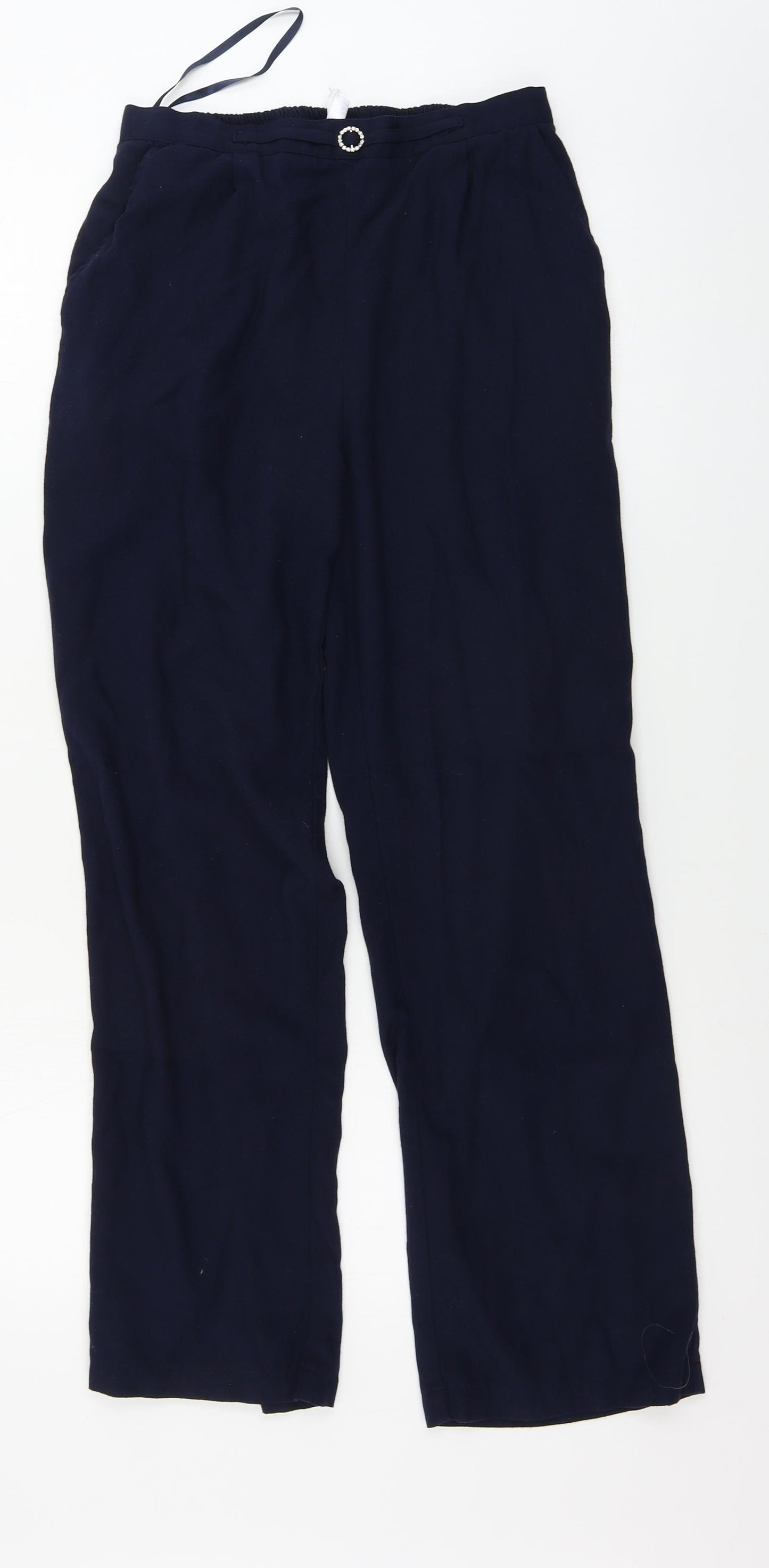 Damart Womens Blue   Trousers  Size 12 L27 in