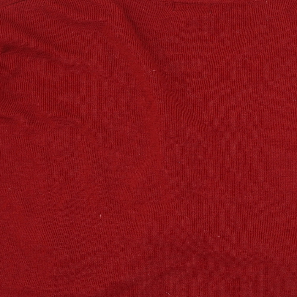 Viyella  Womens Red   Cardigan Jumper Size 14