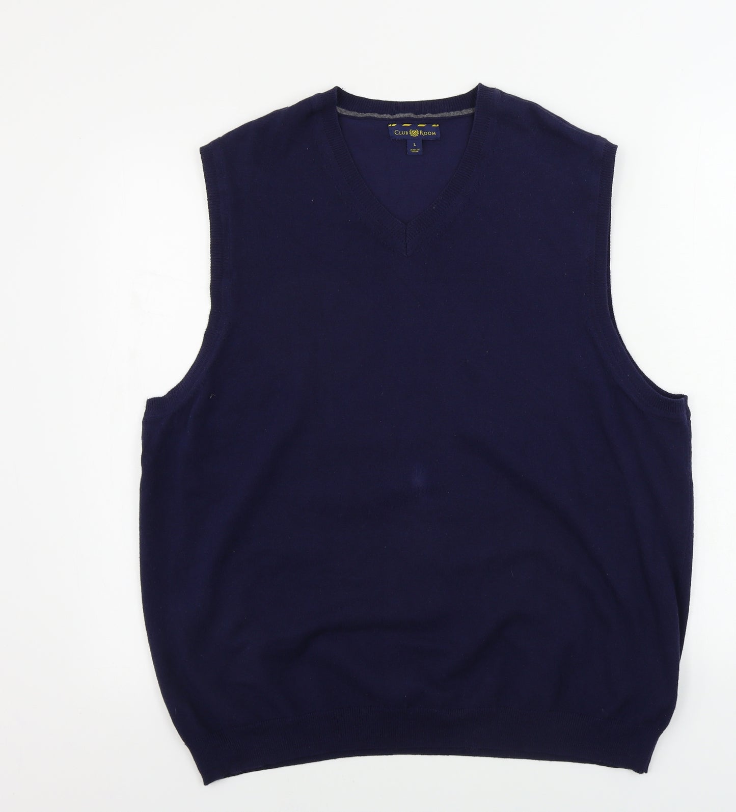 Club Room  Mens Blue   Vest Jumper Size L