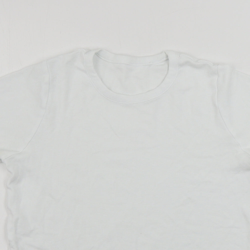Marks and Spencer  Boys White   Basic T-Shirt Size 13-14 Years