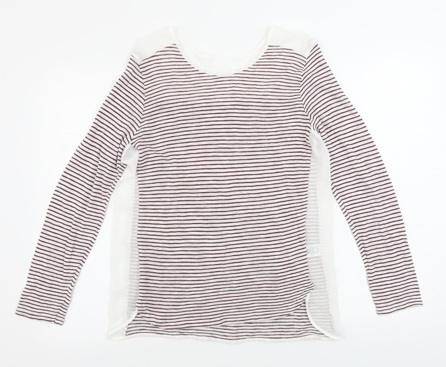 NEXT  Womens Red Striped  Basic T-Shirt Size 12