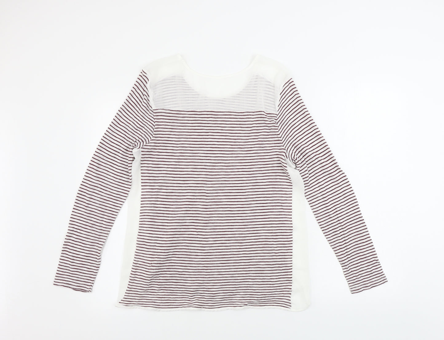 NEXT  Womens Red Striped  Basic T-Shirt Size 12