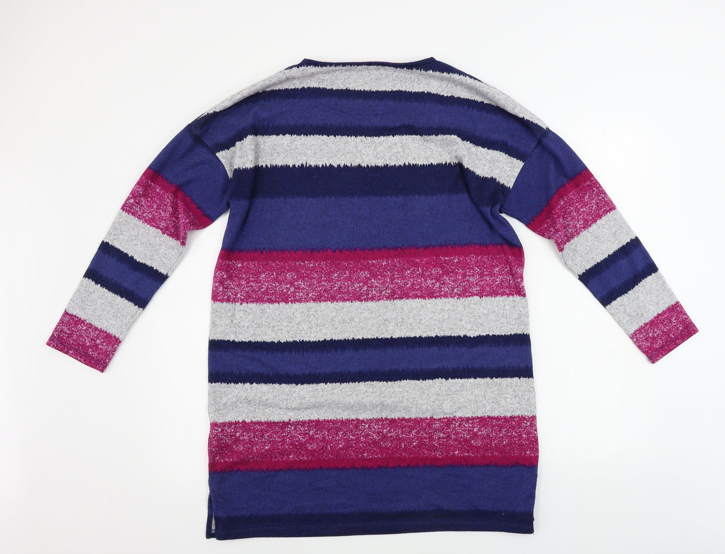 Bonmarché  Womens Blue Striped  A-Line  Size 14