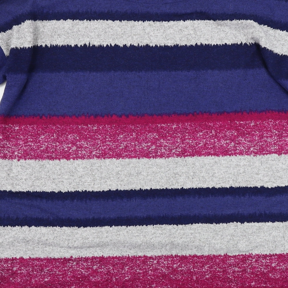Bonmarché  Womens Blue Striped  A-Line  Size 14