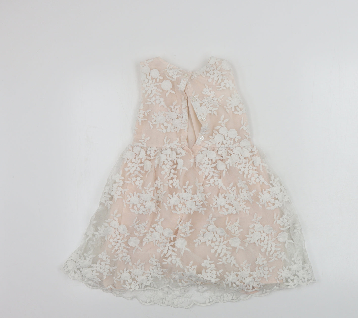 Primark  Girls Pink Floral  A-Line  Size 6-7 Years