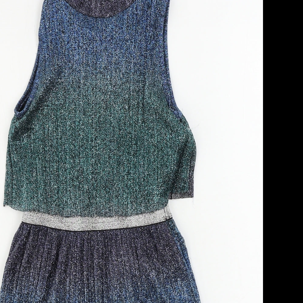 Miss Evie     Girls Blue   A-Line  Size 7-8 Years