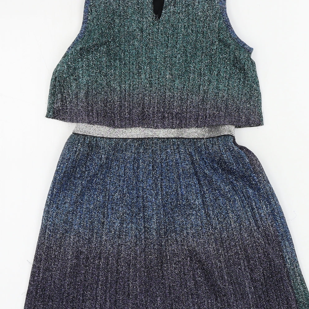 Miss Evie     Girls Blue   A-Line  Size 7-8 Years