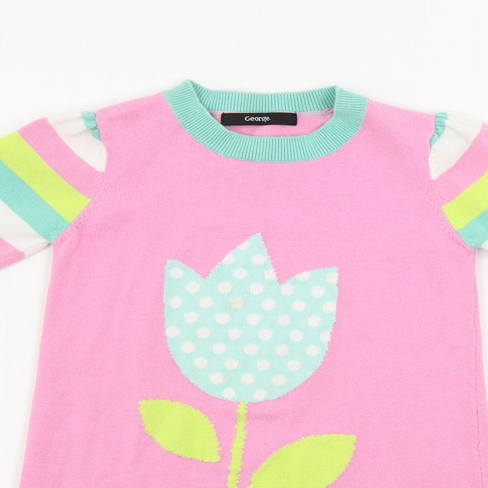 George Girls Pink   A-Line  Size 5-6 Years