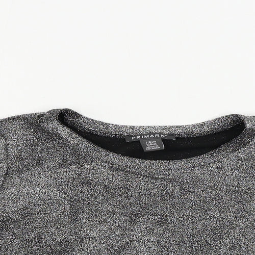 Primark  Girls Grey   Basic T-Shirt Size 7-8 Years