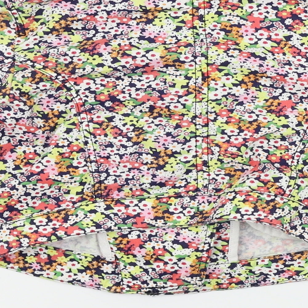 H&M  Girls White Floral  Jacket Coat Size 7-8 Years