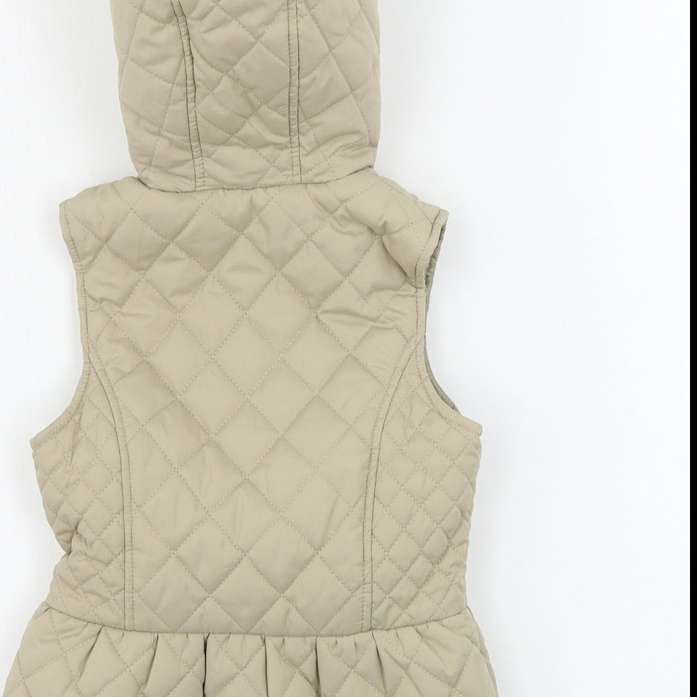 F&F  Girls Beige   Gilet Coat Size 5-6 Years