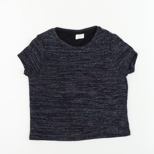 F&F  Girls Blue   Basic T-Shirt Size 4-5 Years