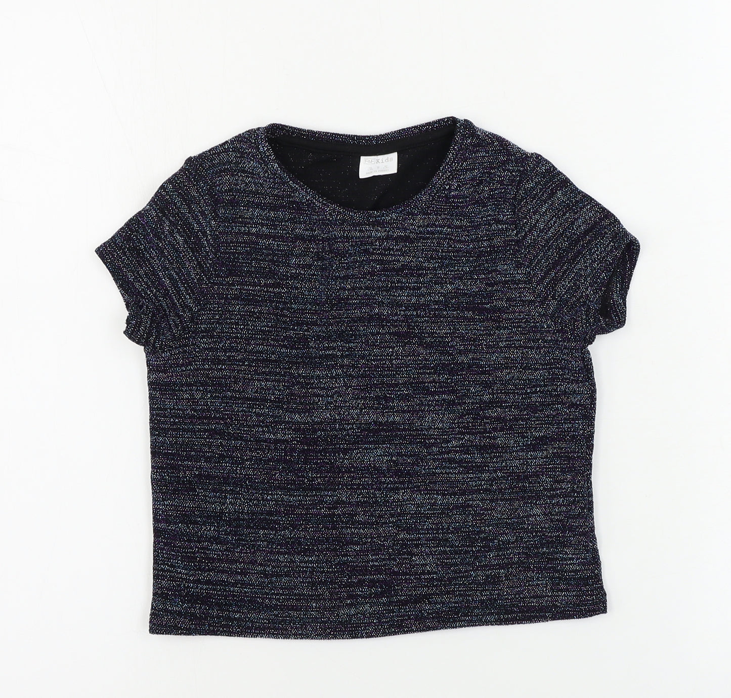 F&F  Girls Blue   Basic T-Shirt Size 4-5 Years