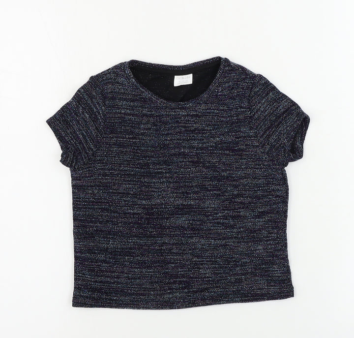 F&F  Girls Blue   Basic T-Shirt Size 4-5 Years