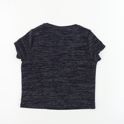 F&F  Girls Blue   Basic T-Shirt Size 4-5 Years