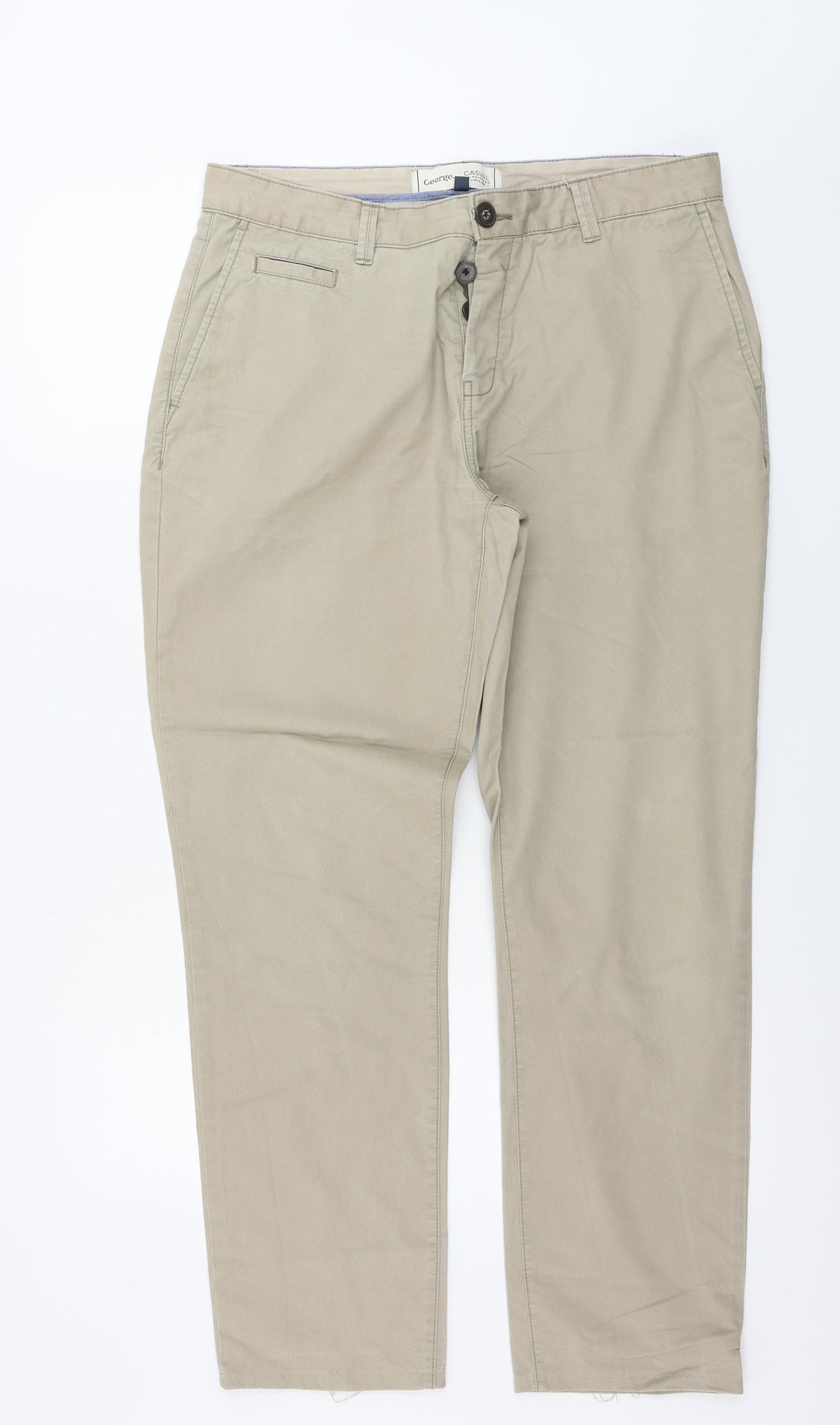 George  Mens Beige   Trousers  Size 36 in L31 in